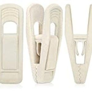 40 pk. Beige Velvet Hanger Clips